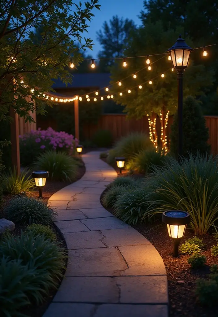 30 Garden Landscaping Ideas That Completely Transform Yards 15 30 Garden Landscaping Ideas That Completely Transform Yards - 15. Outdoor Lighting: Illuminate Your Garden