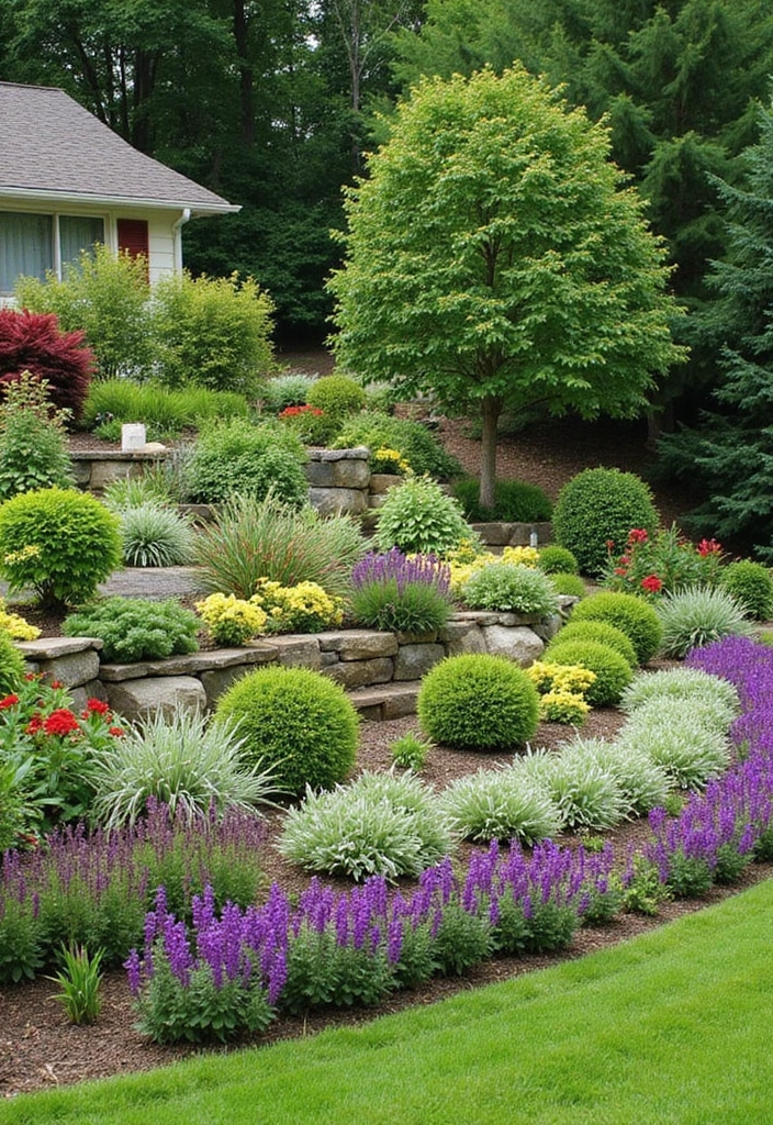 30 Garden Landscaping Ideas That Completely Transform Yards 27 30 Garden Landscaping Ideas That Completely Transform Yards - 27. Terraced Gardens: Maximize Your Space