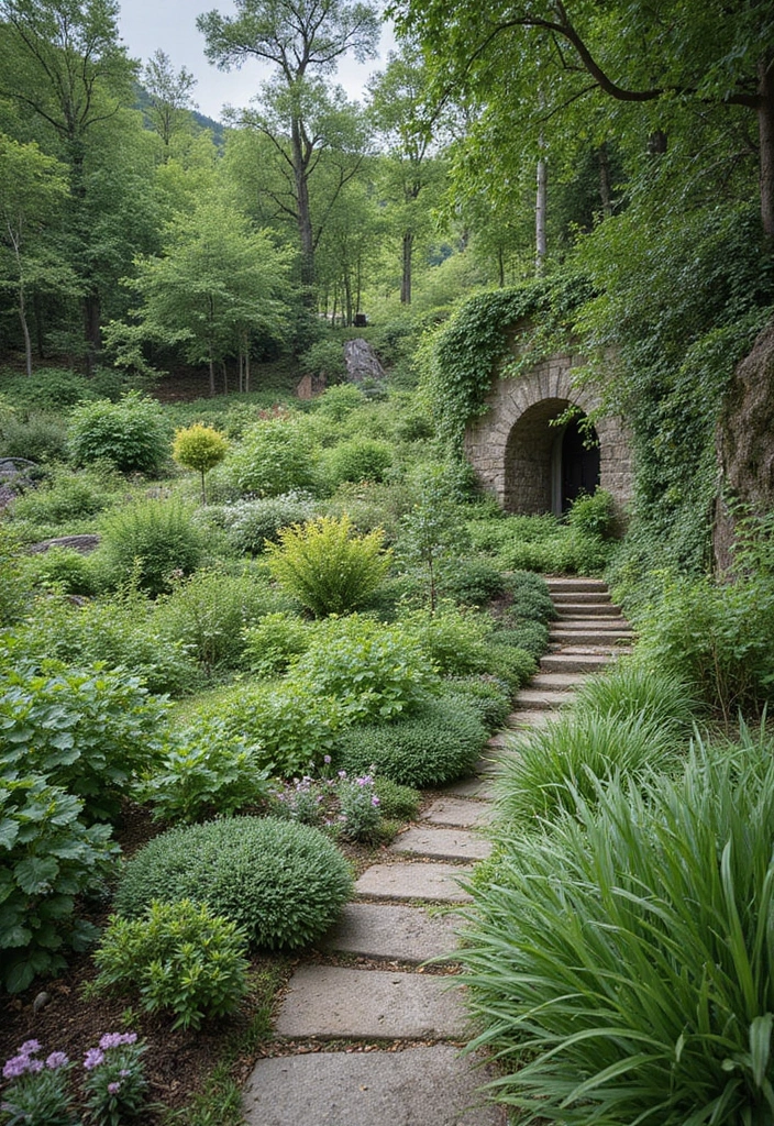 30 Garden Landscaping Ideas That Completely Transform Yards 28 30 Garden Landscaping Ideas That Completely Transform Yards - 28. Hillside Gardens: Embrace Natural Landscapes