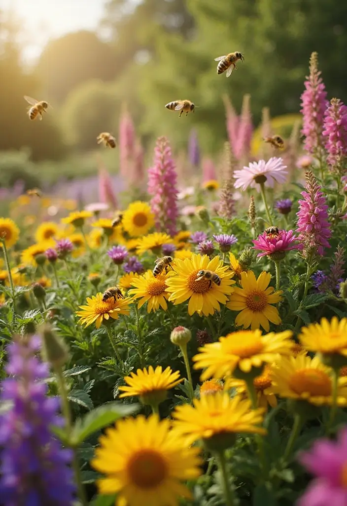 30 Garden Landscaping Ideas That Completely Transform Yards 29 30 Garden Landscaping Ideas That Completely Transform Yards - 29. Bee Gardens: Support Local Pollinators