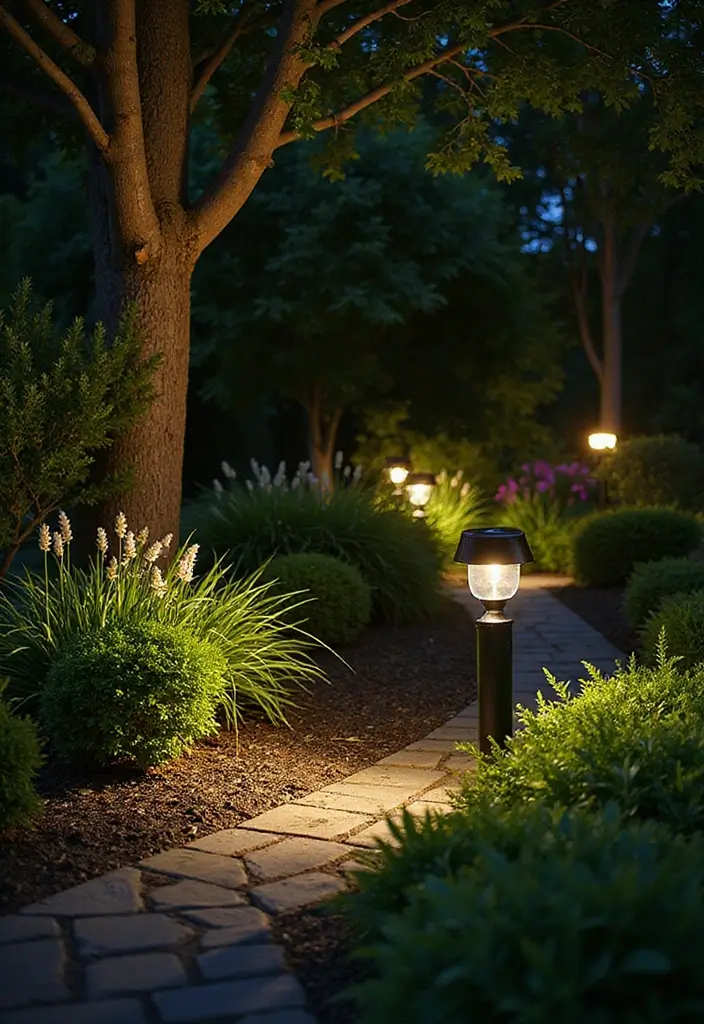 30 Garden Lighting Ideas That Make Nights Magical 25 30 Garden Lighting Ideas That Make Nights Magical - 25. LED Solar Spotlights for Gardens