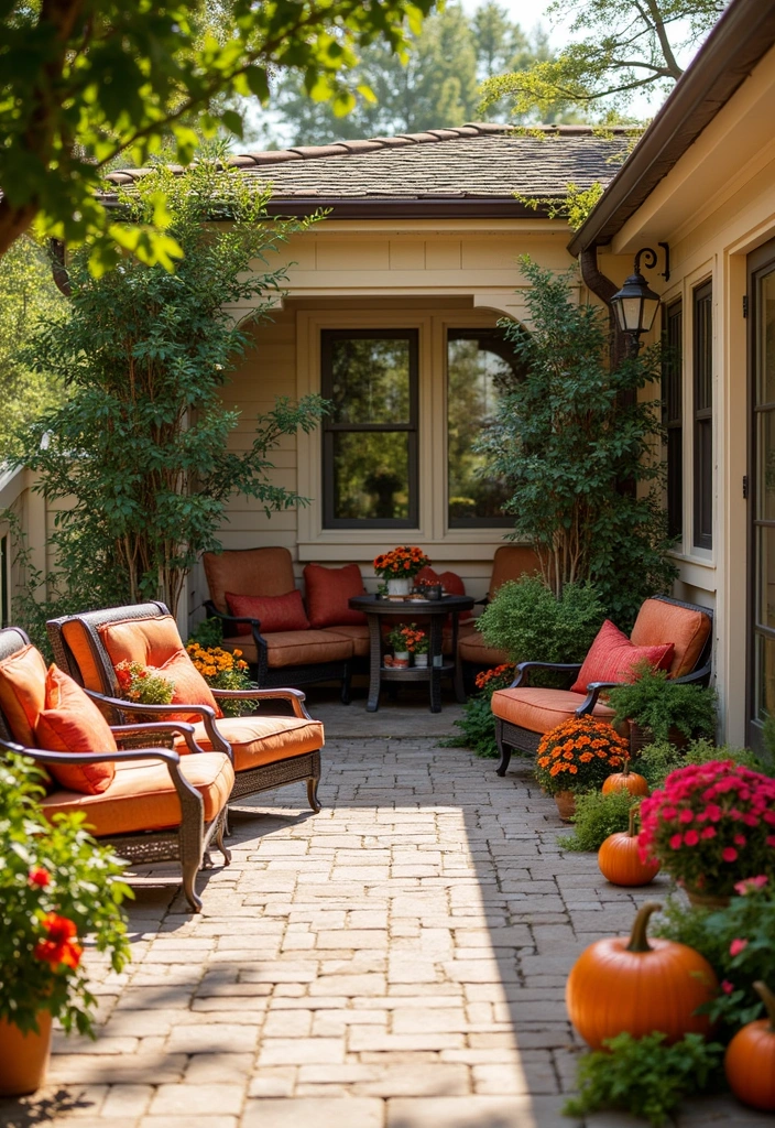 30 Garden Patio Ideas for Relaxing and Hosting in Style 23 30 Garden Patio Ideas for Relaxing and Hosting in Style - 23. Seasonal Decor Ideas