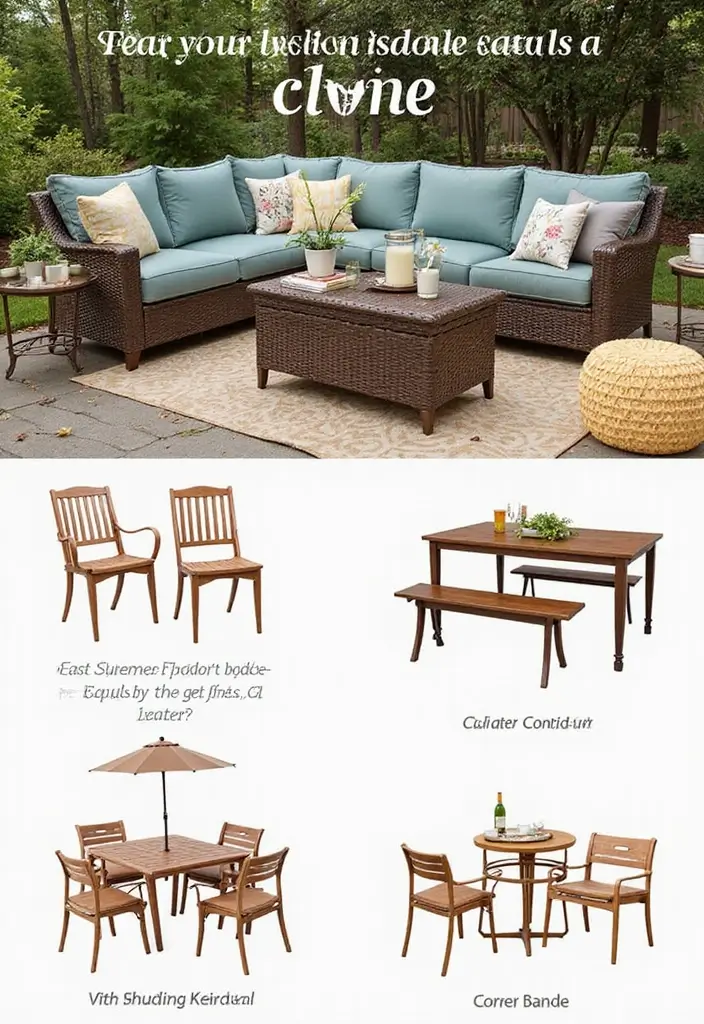 30 Garden Patio Ideas for Relaxing and Hosting in Style 30 30 Garden Patio Ideas for Relaxing and Hosting in Style - 30. Customizable Outdoor Furniture