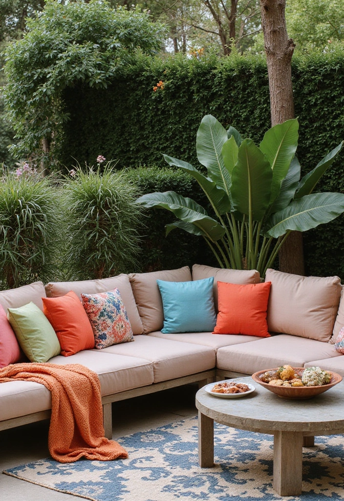 30 Garden Patio Ideas for Relaxing and Hosting in Style 4 30 Garden Patio Ideas for Relaxing and Hosting in Style - 4. Chic Lounge Corner