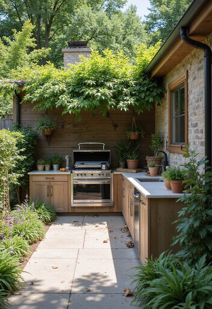 30 Garden Room Ideas That Add Style and Extra Space 12 30 Garden Room Ideas That Add Style and Extra Space - 12. Outdoor Kitchen Garden Room
