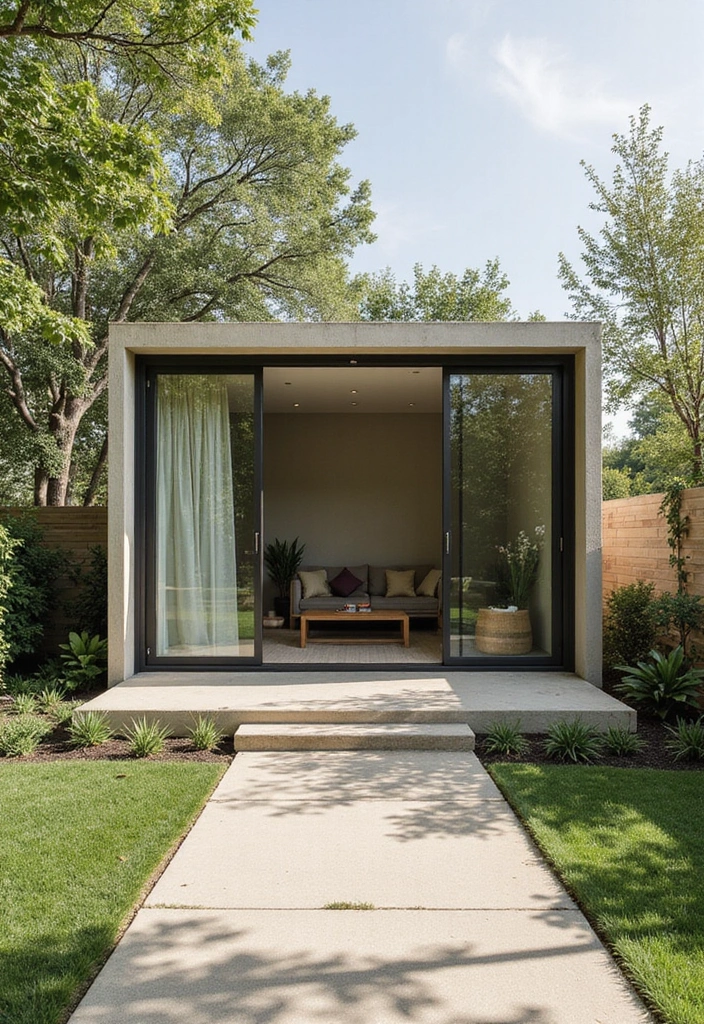 30 Garden Room Ideas That Add Style and Extra Space 20 30 Garden Room Ideas That Add Style and Extra Space - 20. Modern Minimalist Retreat