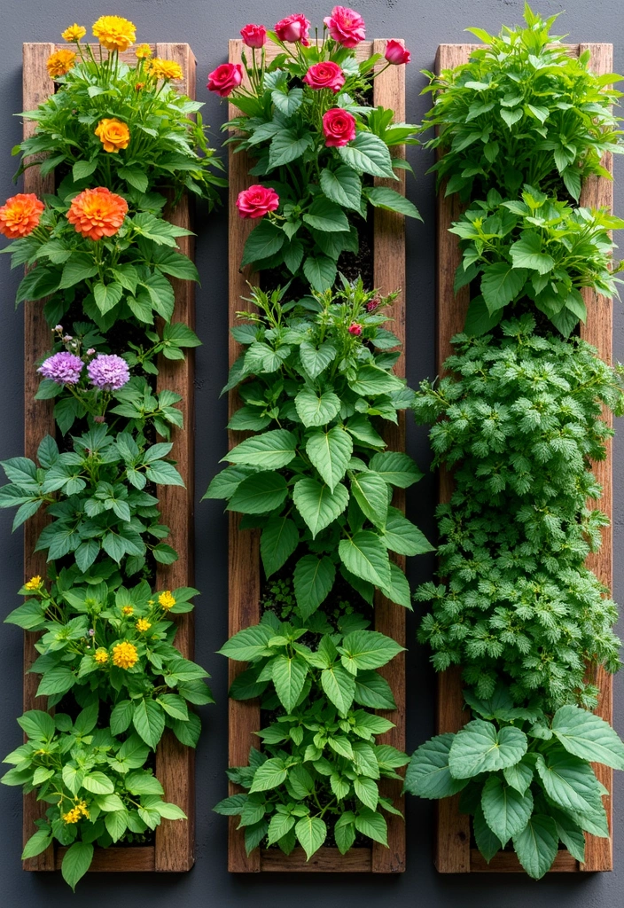 30 Garden Wall Ideas That Blend Beauty and Function 17 30 Garden Wall Ideas That Blend Beauty and Function - 17. Vertical Garden Panels