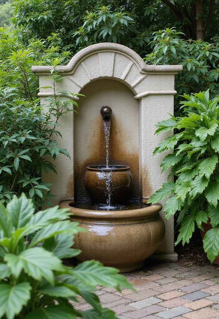30 Garden Wall Ideas That Blend Beauty and Function 21 30 Garden Wall Ideas That Blend Beauty and Function - 21. DIY Garden Wall Fountain