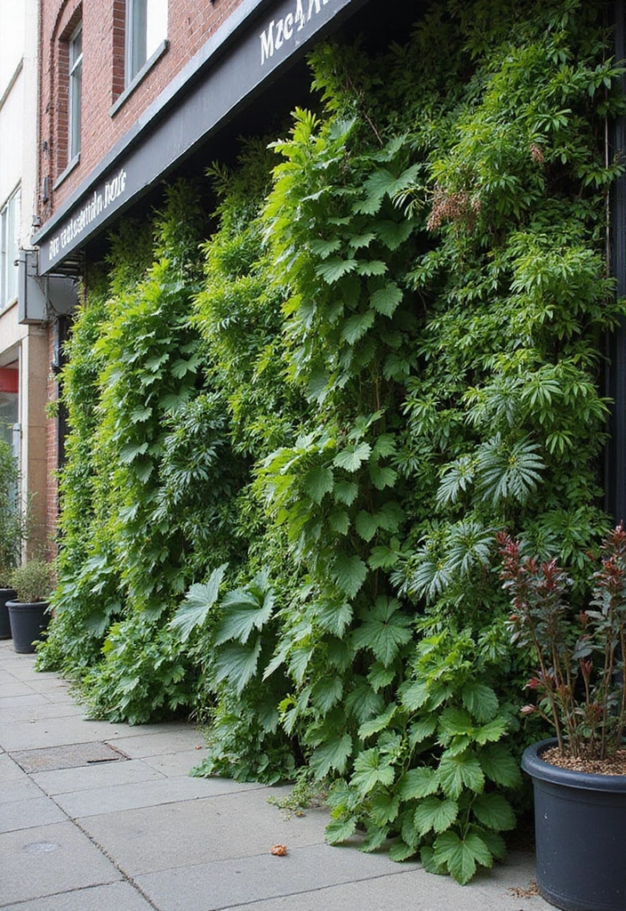 30 Garden Wall Ideas That Blend Beauty and Function 23 30 Garden Wall Ideas That Blend Beauty and Function - 23. Urban Green Wall