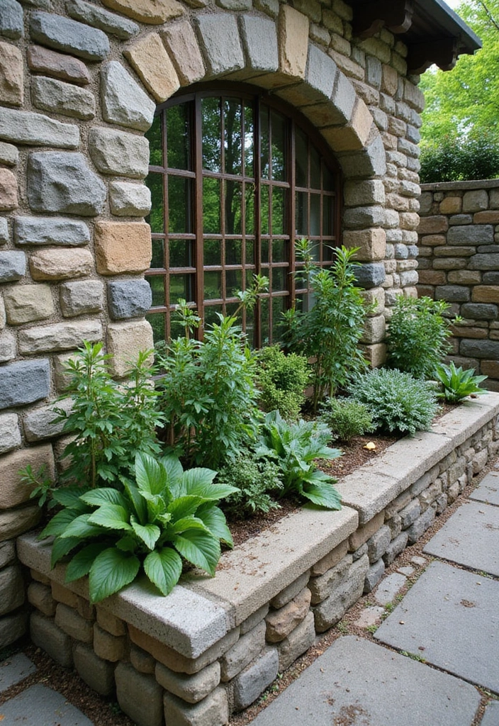 30 Garden Wall Ideas That Blend Beauty and Function 27 30 Garden Wall Ideas That Blend Beauty and Function - 27. Natural Stone Wall Garden