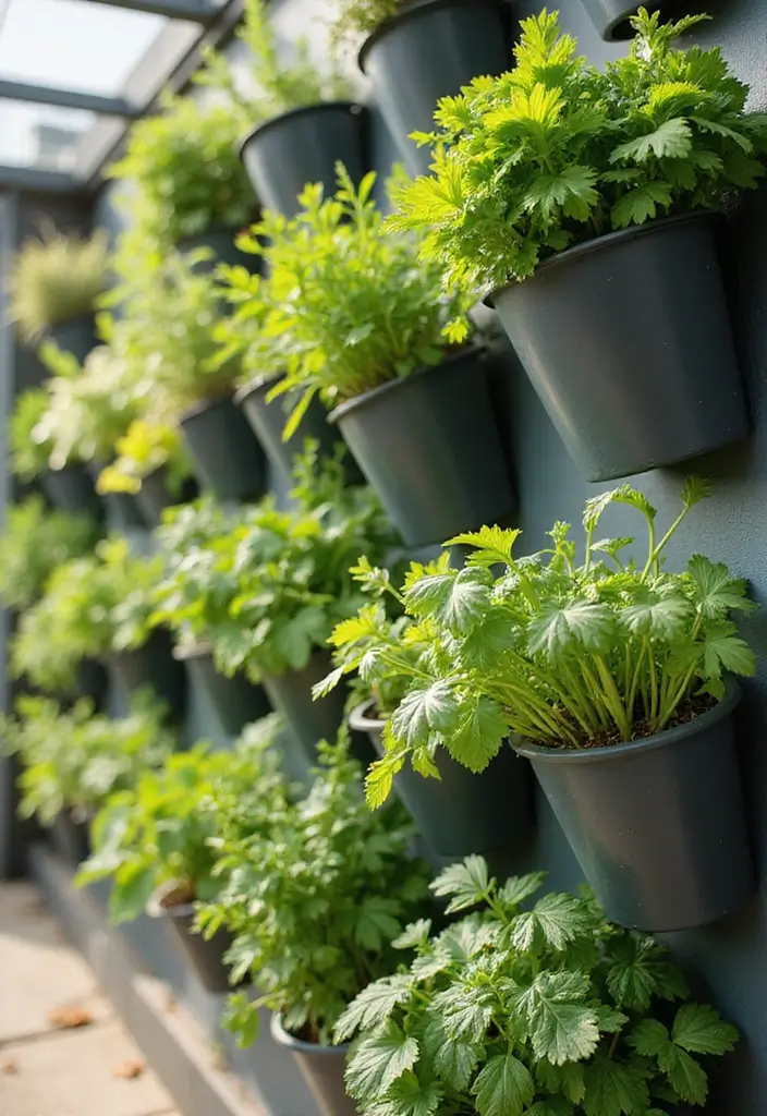 30 Garden Wall Ideas That Blend Beauty and Function 8 30 Garden Wall Ideas That Blend Beauty and Function - 8. Vertical Herb Gardens