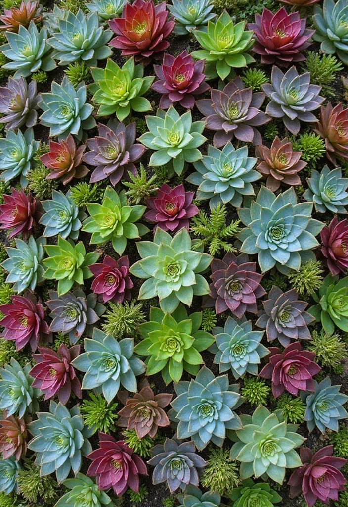 30 Garden Wall Ideas That Blend Beauty and Function 9 30 Garden Wall Ideas That Blend Beauty and Function - 9. Vertical Succulent Wall
