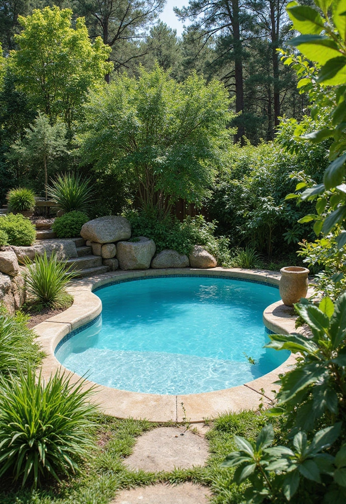 30 Garden With Pool Designs That Look Absolutely Dreamy 10 30 Garden With Pool Designs That Look Absolutely Dreamy - 10. Eco-Friendly Pool with Native Plant Garden
