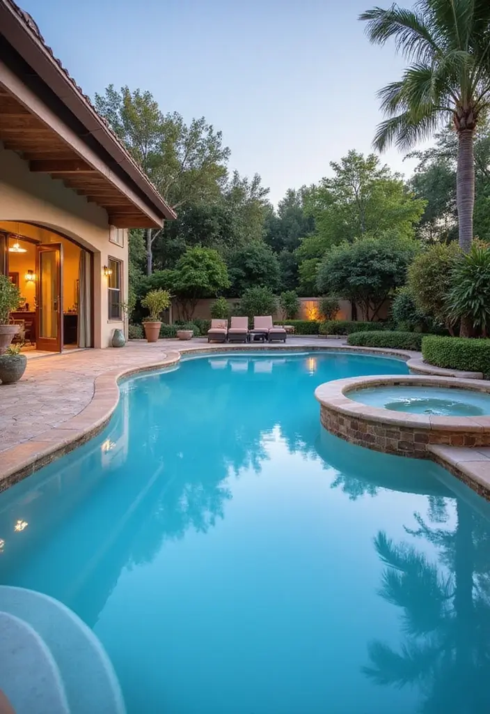 30 Garden With Pool Designs That Look Absolutely Dreamy 25 30 Garden With Pool Designs That Look Absolutely Dreamy - 25. Spa-Like Pool Experience