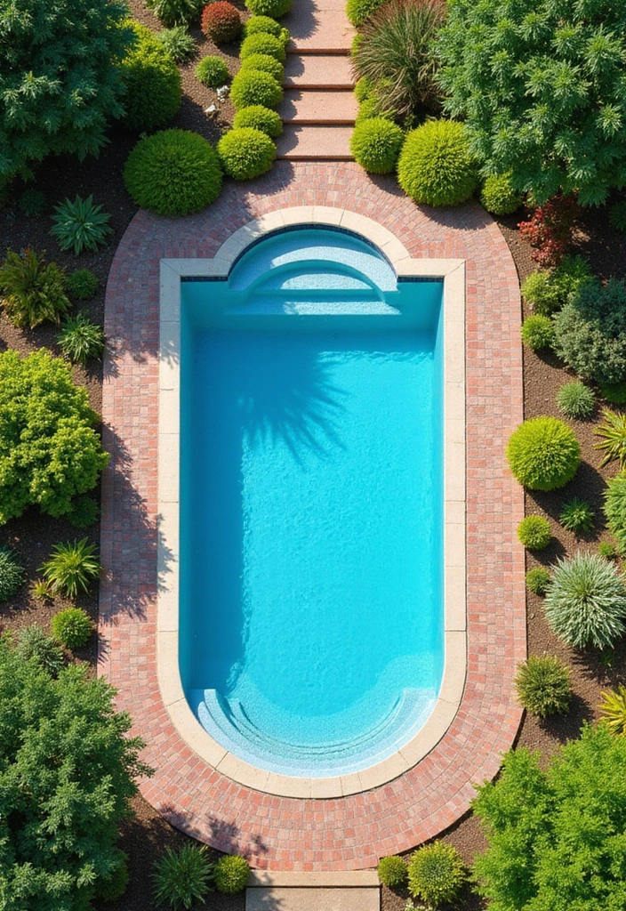 30 Garden With Pool Designs That Look Absolutely Dreamy 27 30 Garden With Pool Designs That Look Absolutely Dreamy - 27. Garden with Edging and Borders