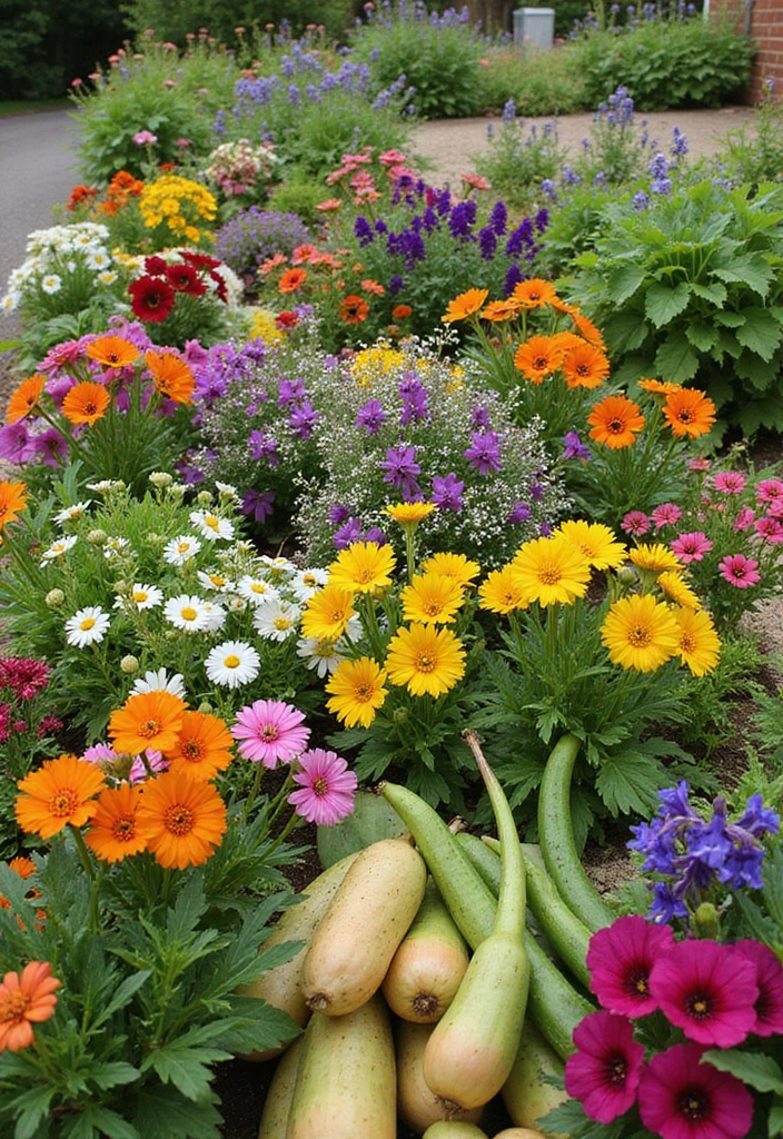 30 Gorgeous Garden Bed Ideas That Add Instant Charm 13 30 Gorgeous Garden Bed Ideas That Add Instant Charm - 13. Edible Flower Beds
