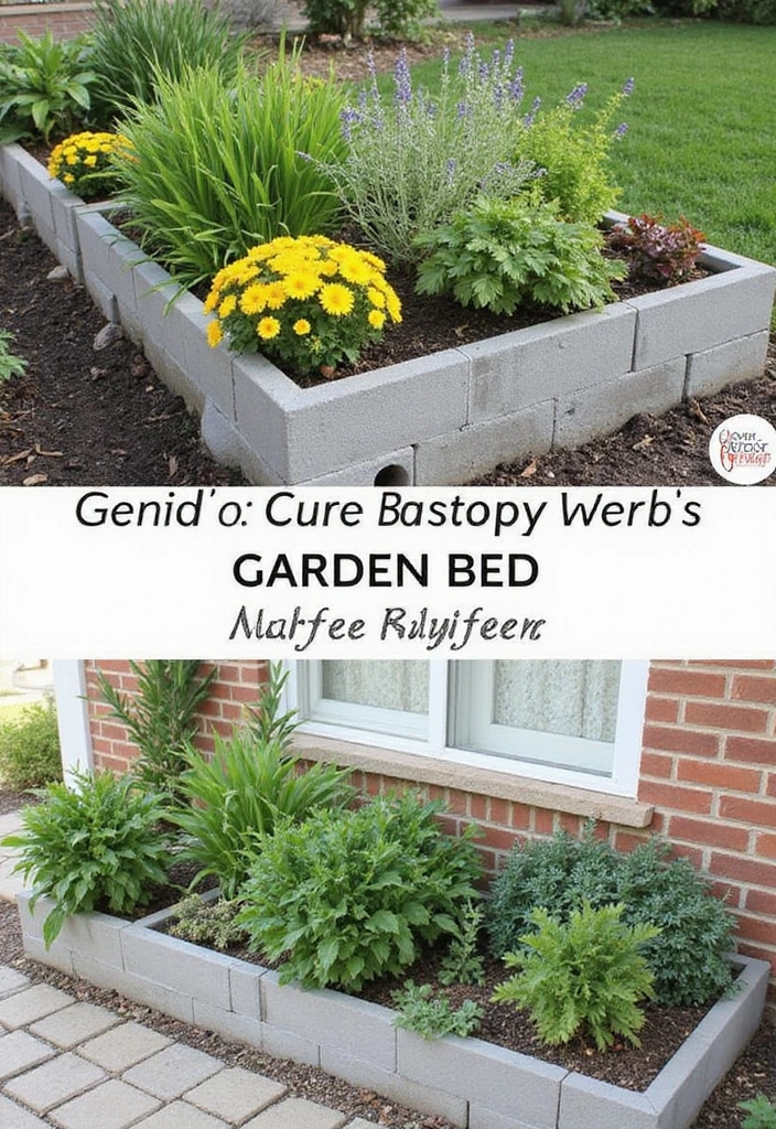 30 Gorgeous Garden Bed Ideas That Add Instant Charm 4 30 Gorgeous Garden Bed Ideas That Add Instant Charm - 4. DIY Cinder Block Garden