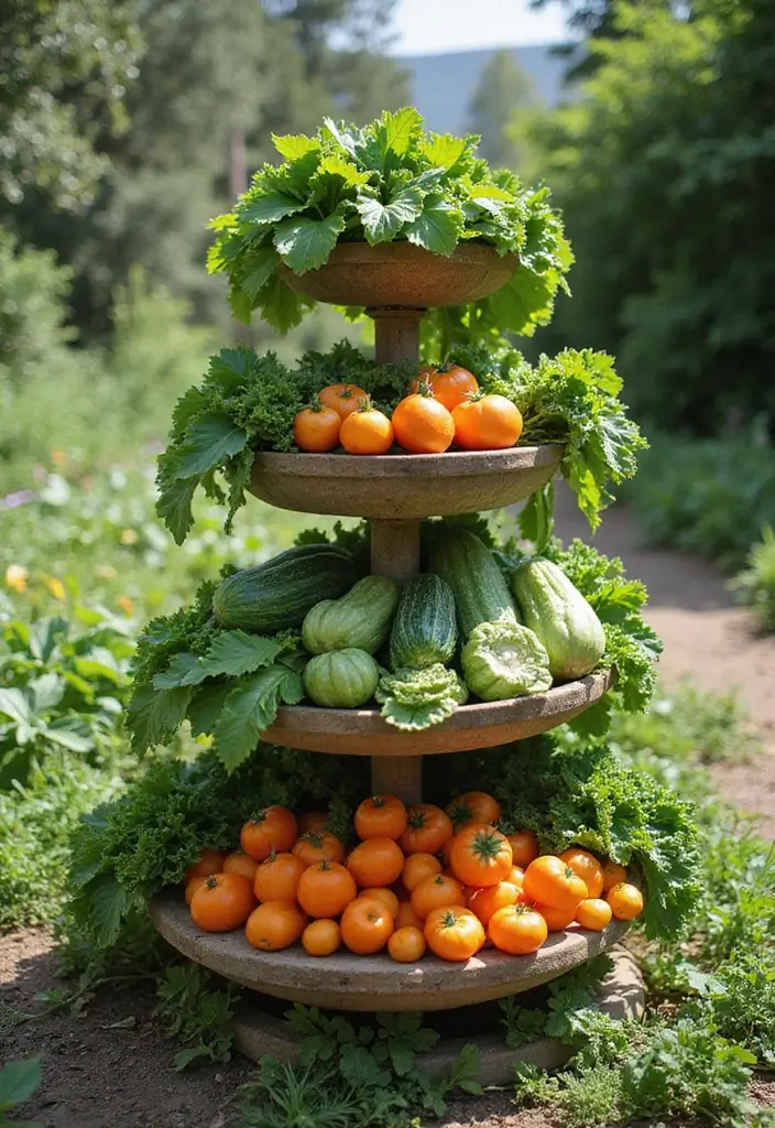 30 Gorgeous Garden Bed Ideas That Add Instant Charm 6 30 Gorgeous Garden Bed Ideas That Add Instant Charm - 6. Tiered Vegetable Gardens