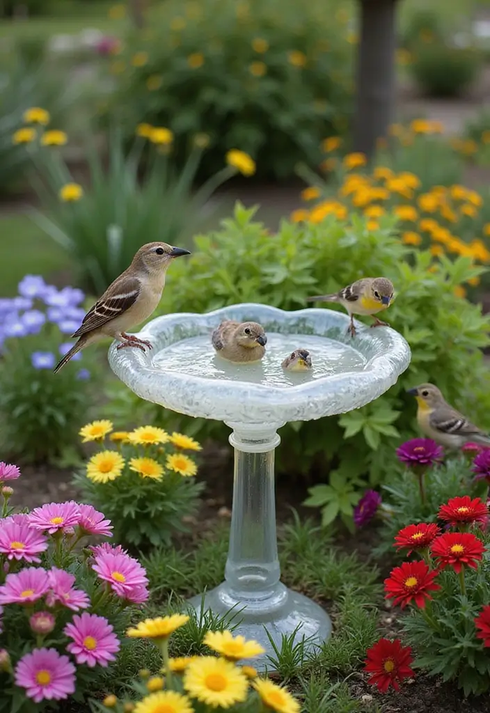 30 Homemade Garden Decorations That Are Easy and Beautiful 23 30 Homemade Garden Decorations That Are Easy and Beautiful - 23. Recycled Plastic Bottle Bird Baths