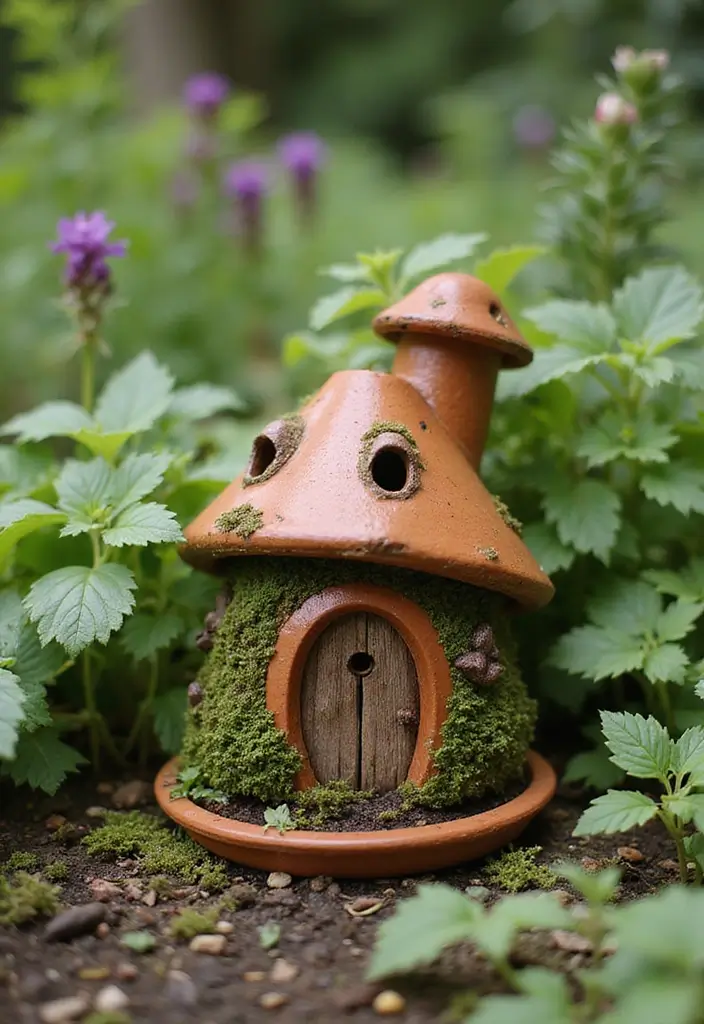 30 Homemade Garden Decorations That Are Easy and Beautiful 29 30 Homemade Garden Decorations That Are Easy and Beautiful - 29. Garden Toad Houses