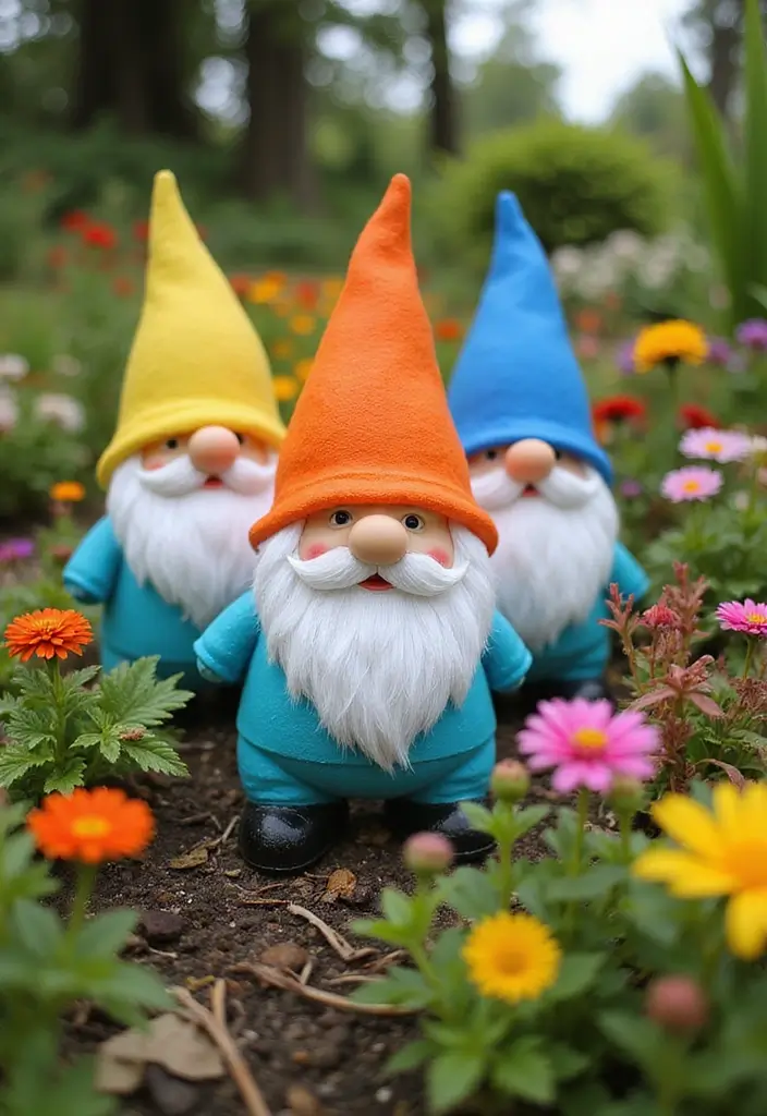 30 Homemade Garden Decorations That Are Easy and Beautiful 9 30 Homemade Garden Decorations That Are Easy and Beautiful - 9. Fun Garden Gnomes from Recycled Plastics