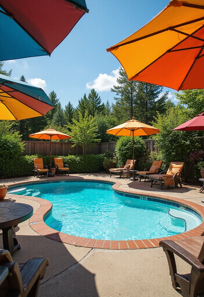 30 Hot Tub Garden Ideas for the Ultimate Backyard Escape 29 30 Hot Tub Garden Ideas for the Ultimate Backyard Escape - 29. Hot Tub with Colorful Umbrellas