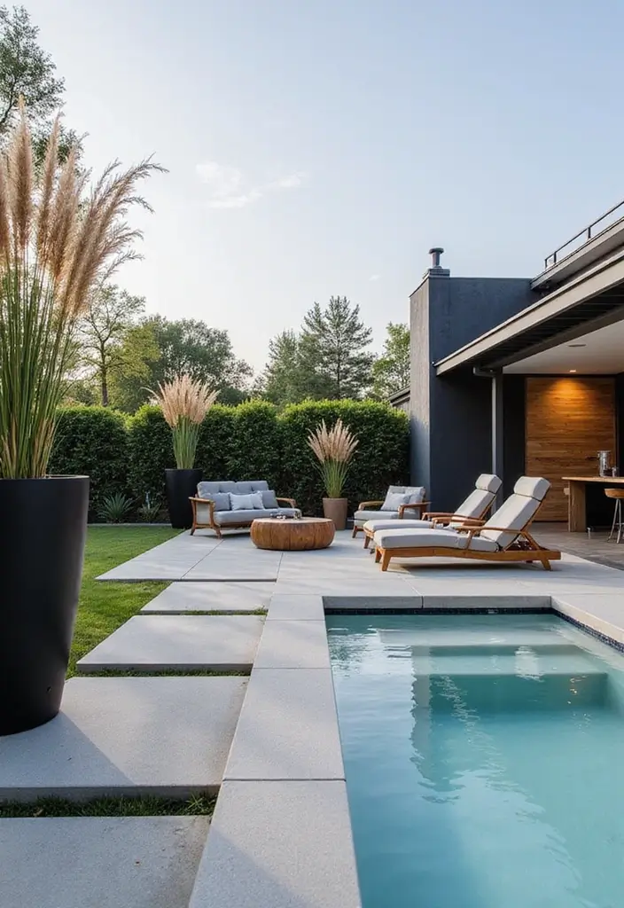 30 Hot Tub Garden Ideas for the Ultimate Backyard Escape 5 30 Hot Tub Garden Ideas for the Ultimate Backyard Escape - 5. Modern Minimalist Hot Tub Setup