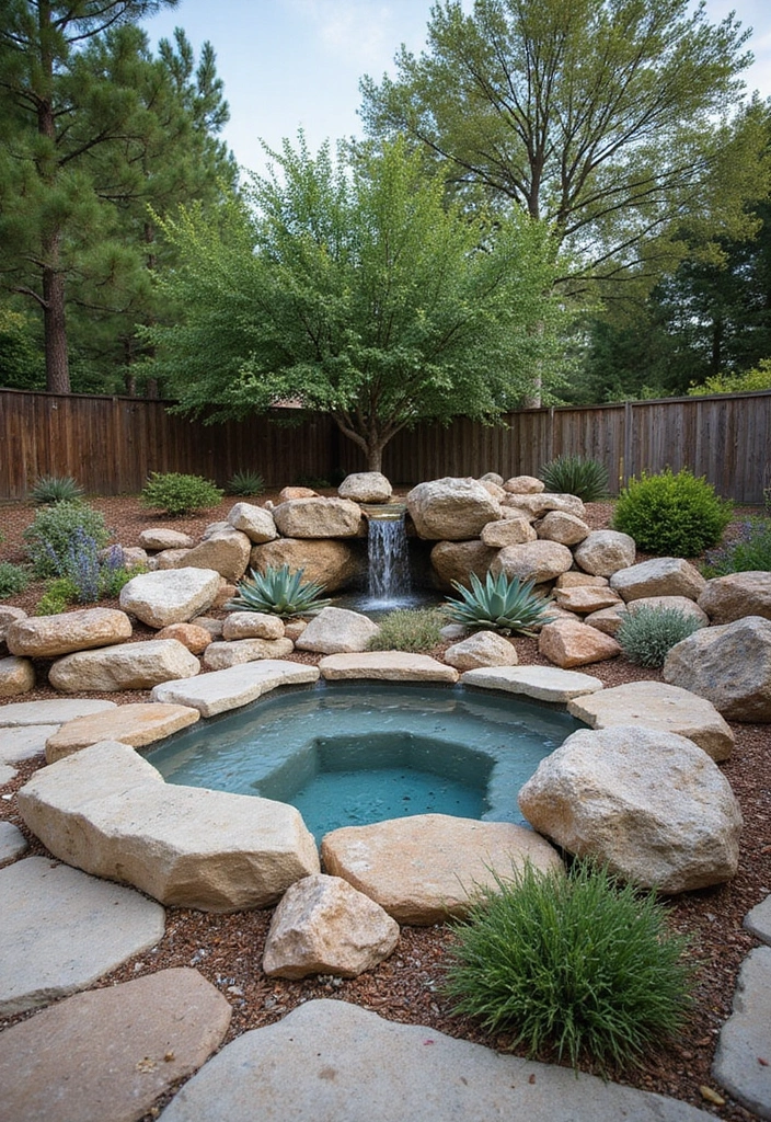 30 Hot Tub Garden Ideas for the Ultimate Backyard Escape 8 30 Hot Tub Garden Ideas for the Ultimate Backyard Escape - 8. Hot Tub with Rock Garden