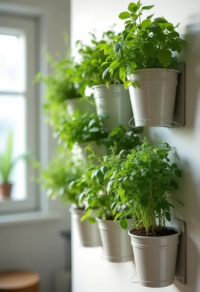 30 Indoor Herb Garden Ideas Perfect for Fresh Cooking 1 30 Indoor Herb Garden Ideas Perfect for Fresh Cooking - 1. Wall-Mounted Herb Planters