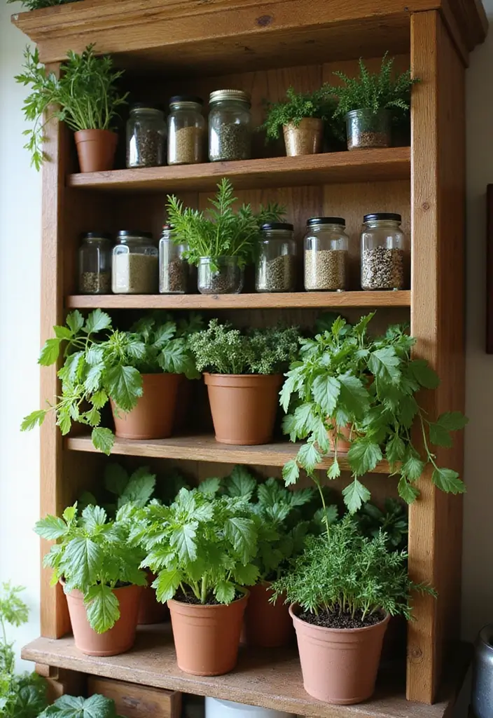 30 Indoor Herb Garden Ideas Perfect for Fresh Cooking 12 30 Indoor Herb Garden Ideas Perfect for Fresh Cooking - 12. Spice Rack Herb Garden