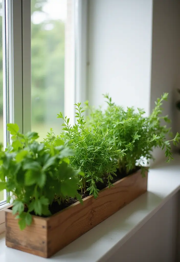 30 Indoor Herb Garden Ideas Perfect for Fresh Cooking 23 30 Indoor Herb Garden Ideas Perfect for Fresh Cooking - 23. Window Box Herb Garden