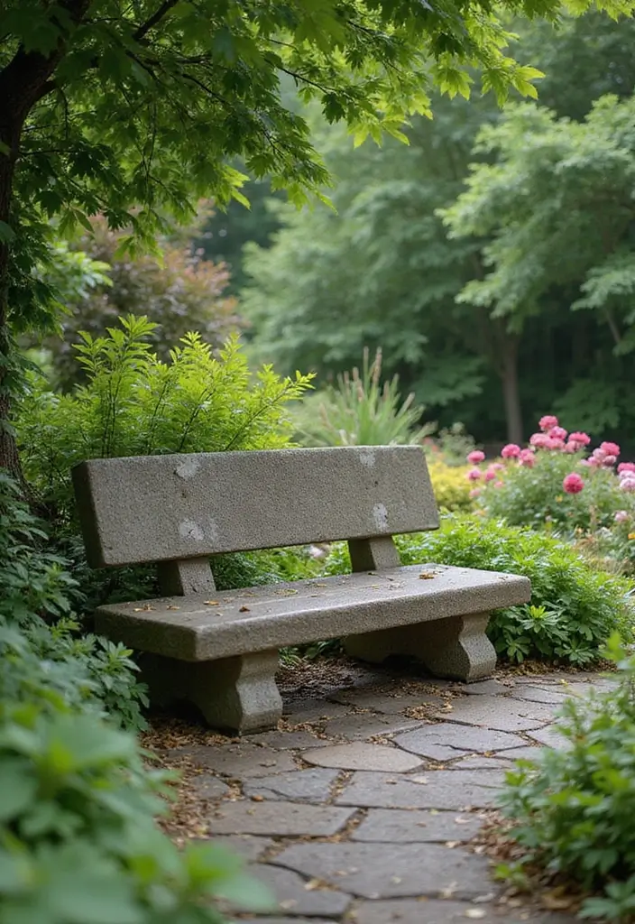 30 Italian Garden Ideas That Feel Romantic and Luxurious 21 30 Italian Garden Ideas That Feel Romantic and Luxurious - 21. Enchanted Stone Benches