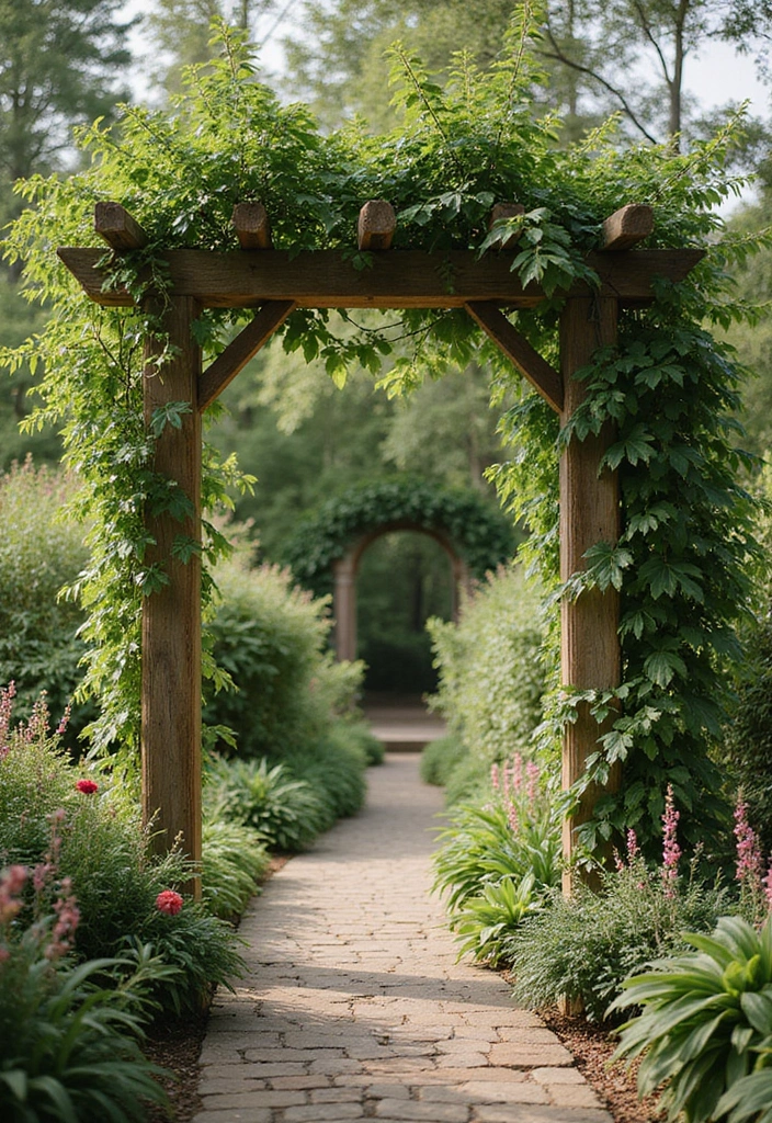 30 Italian Garden Ideas That Feel Romantic and Luxurious 3 30 Italian Garden Ideas That Feel Romantic and Luxurious - 3. Rustic Wooden Trellises