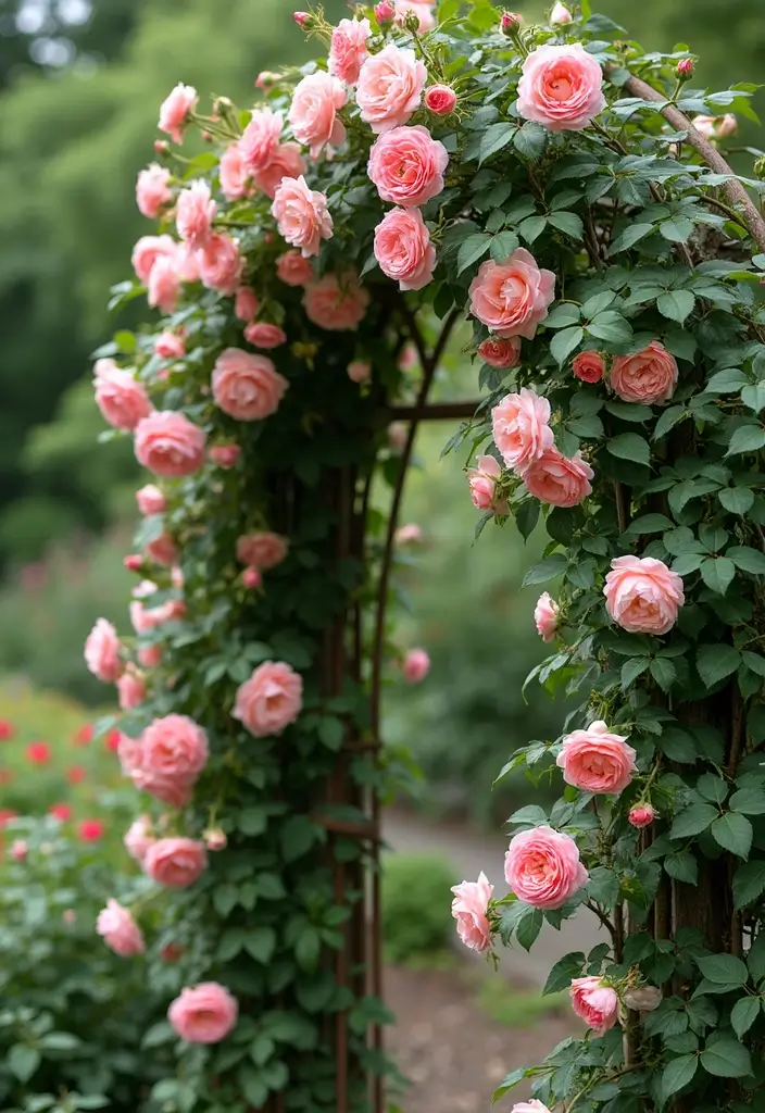 30 Italian Garden Ideas That Feel Romantic and Luxurious 6 30 Italian Garden Ideas That Feel Romantic and Luxurious - 6. Romantic Climbing Roses
