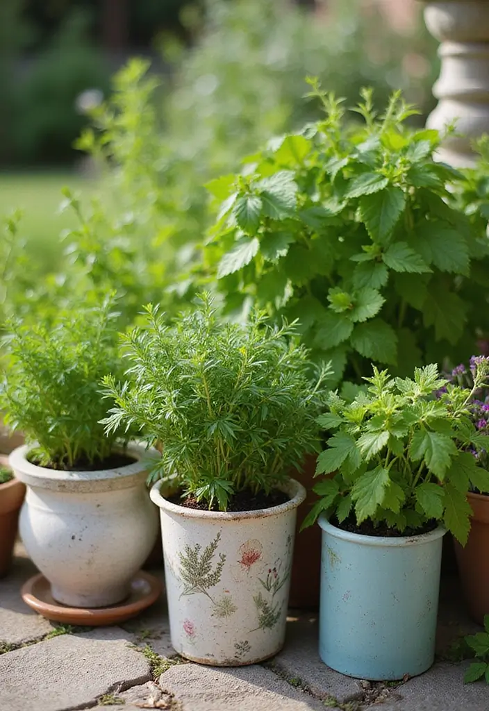 30 Italian Garden Ideas That Feel Romantic and Luxurious 7 30 Italian Garden Ideas That Feel Romantic and Luxurious - 7. Herb Gardens in Decorative Pots