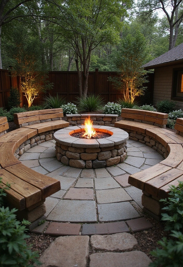 30 Large Garden Ideas That Turn Big Spaces Into Paradise 3 30 Large Garden Ideas That Turn Big Spaces Into Paradise - 3. Sustainable Fire Pit Area