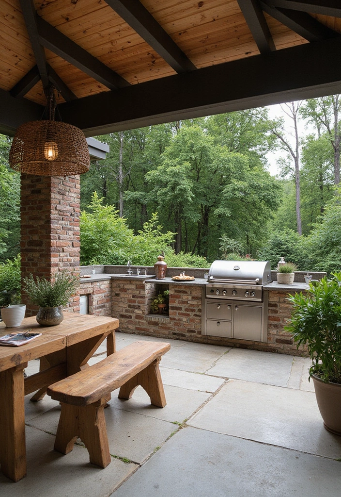 30 Large Garden Ideas That Turn Big Spaces Into Paradise 6 30 Large Garden Ideas That Turn Big Spaces Into Paradise - 6. Outdoor Kitchen and Dining Areas