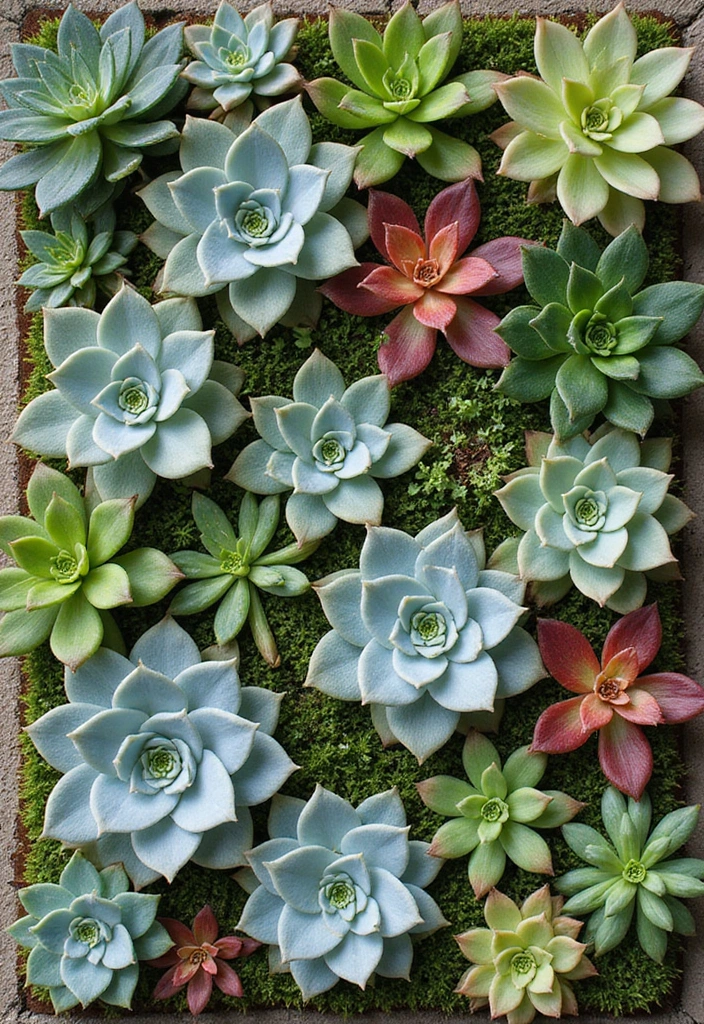 30 Long Narrow Garden Ideas That Make Spaces Look Wider 11 30 Long Narrow Garden Ideas That Make Spaces Look Wider - 11. Vertical Succulent Gardens