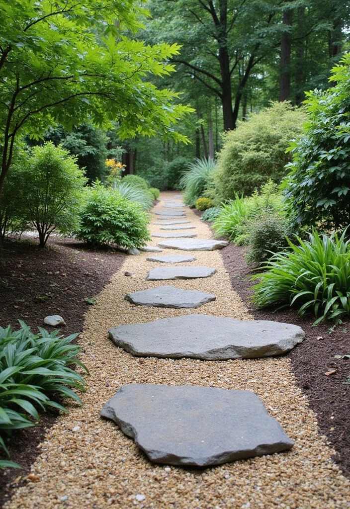 30 Long Narrow Garden Ideas That Make Spaces Look Wider 16 30 Long Narrow Garden Ideas That Make Spaces Look Wider - 16. Decorative Gravel