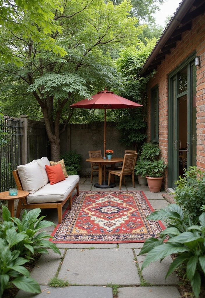 30 Long Narrow Garden Ideas That Make Spaces Look Wider 24 30 Long Narrow Garden Ideas That Make Spaces Look Wider - 24. Garden Rugs