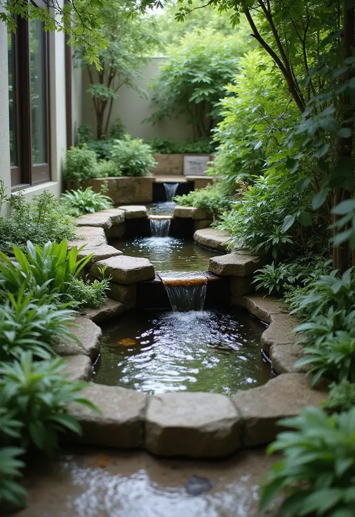 30 Long Narrow Garden Ideas That Make Spaces Look Wider 25 30 Long Narrow Garden Ideas That Make Spaces Look Wider - 25. Water Features