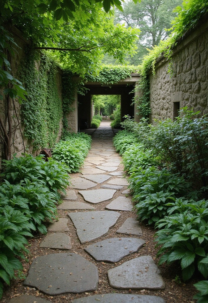 30 Long Narrow Garden Ideas That Make Spaces Look Wider 27 30 Long Narrow Garden Ideas That Make Spaces Look Wider - 27. Natural Stone Paths