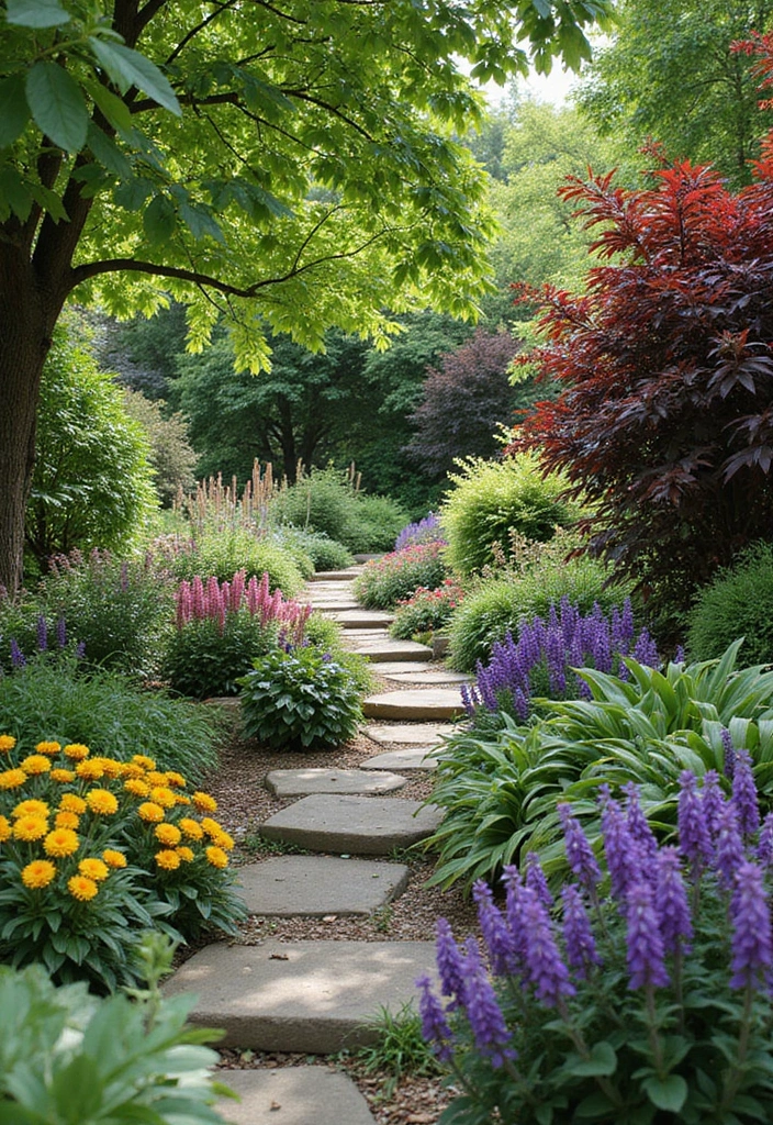 30 Long Narrow Garden Ideas That Make Spaces Look Wider 28 30 Long Narrow Garden Ideas That Make Spaces Look Wider - 28. Creative Plant Combinations