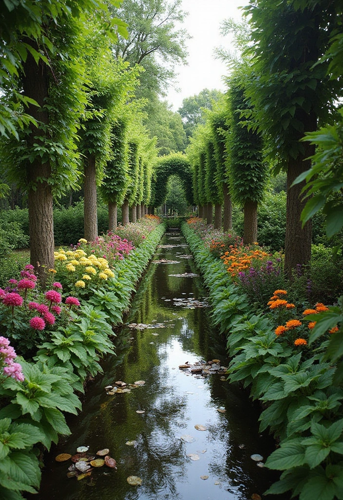 30 Long Narrow Garden Ideas That Make Spaces Look Wider 3 30 Long Narrow Garden Ideas That Make Spaces Look Wider - 3. Reflective Surfaces