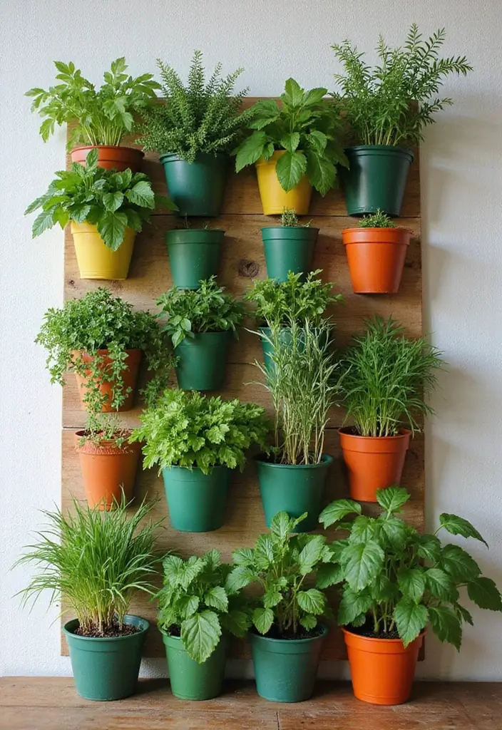30 Long Narrow Garden Ideas That Make Spaces Look Wider 4 30 Long Narrow Garden Ideas That Make Spaces Look Wider - 4. Vertical Herb Gardens