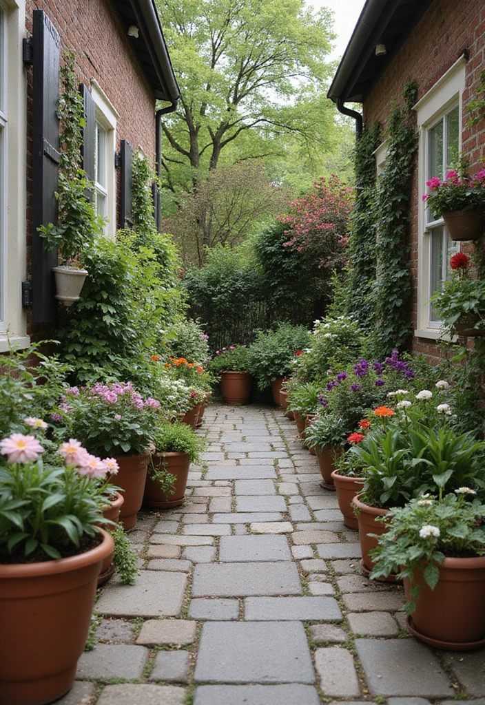 30 Long Narrow Garden Ideas That Make Spaces Look Wider 8 30 Long Narrow Garden Ideas That Make Spaces Look Wider - 8. Decorative Containers
