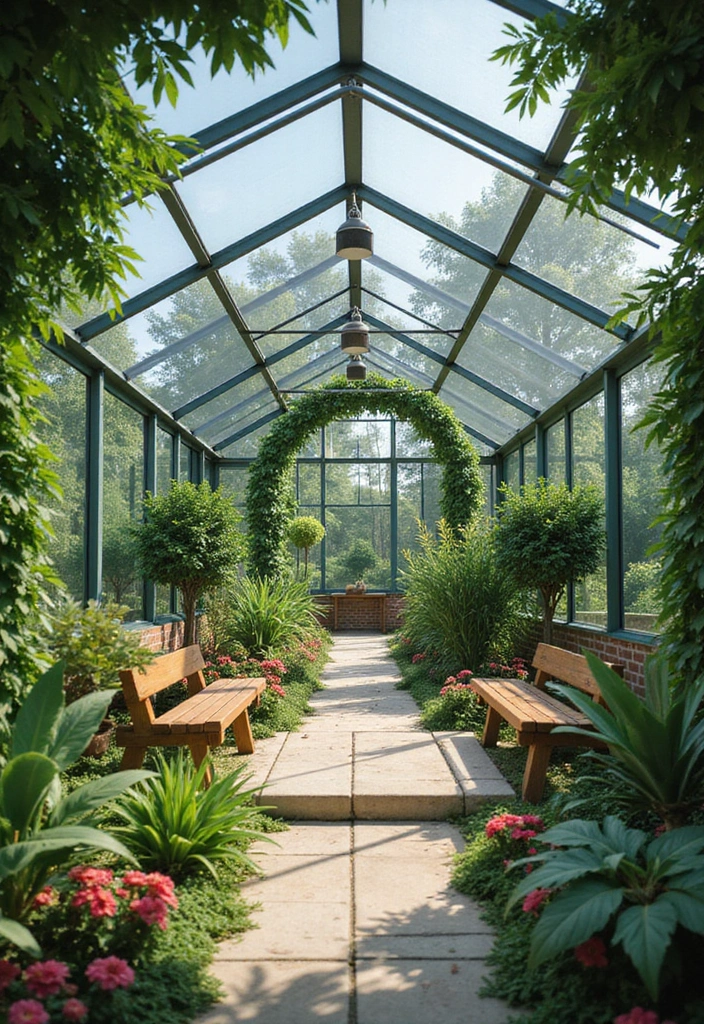 30 Minecraft Garden Ideas That Gamers Will Love to Build 12 30 Minecraft Garden Ideas That Gamers Will Love to Build - 12. Greenhouse Garden
