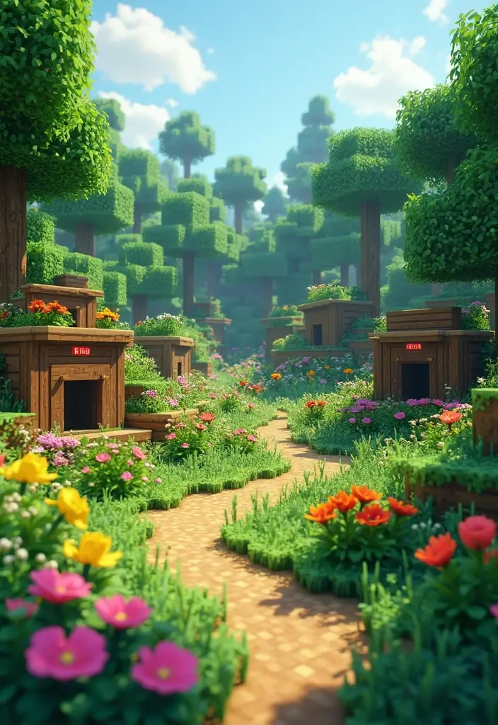 30 Minecraft Garden Ideas That Gamers Will Love to Build 20 30 Minecraft Garden Ideas That Gamers Will Love to Build - 20. Wildlife Garden