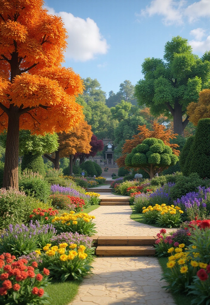 30 Minecraft Garden Ideas That Gamers Will Love to Build 22 30 Minecraft Garden Ideas That Gamers Will Love to Build - 22. Seasonal Garden