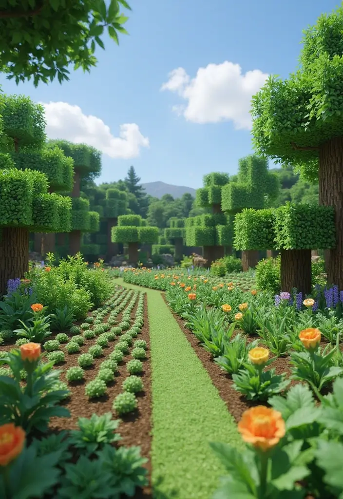 30 Minecraft Garden Ideas That Gamers Will Love to Build 30 30 Minecraft Garden Ideas That Gamers Will Love to Build - 30. Eco-Friendly Garden